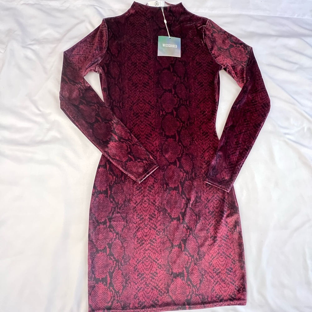 Misguided snake skin dress
